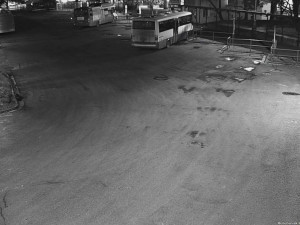 Autobusové nádraží z kamerového systému