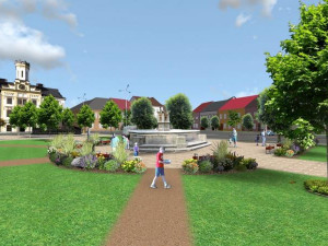 Vizualizace Husova náměstí v České Skalici