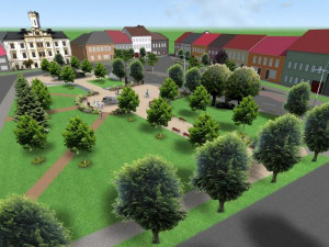 Vizualizace Husova náměstí v České Skalici