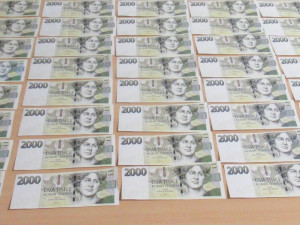 Padělané peníze zadržené policií