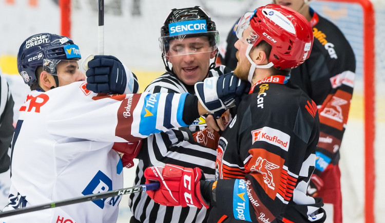 Včerejší utkání hradeckého Mountfieldu s libereckými Bílými Tygry