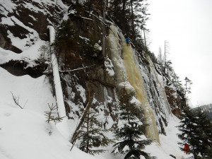 I letos v Labském dole vznikl velký ledopád. Láká lezce z celé České republiky
