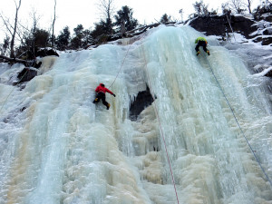 I letos v Labském dole vznikl velký ledopád. Láká lezce z celé České republiky