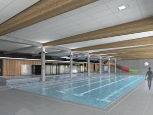 Vrchlabí začalo stavět krytý bazén. Kompletně hotovo bude na konci příštího roku