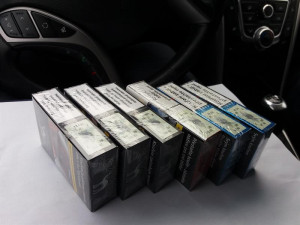 Celníci v regionu provedli kontrolu. Zajistili 16 tisíc cigaret bez povinného kolku