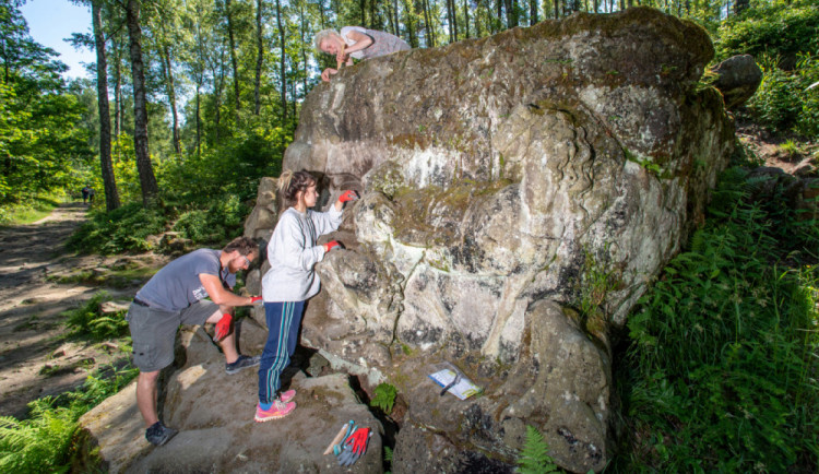 Studenti očistili Braunův Betlém. Nyní ho čeká ošetření speciální chemikálií