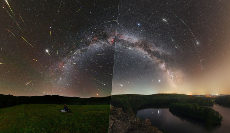 Fotkou dne NASA vybrala snímek pořízený na Seči. Zachycuje Perseidy
