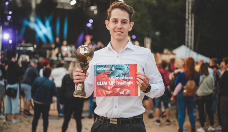 Vítěz kategorie Vzduch, studentský start-up Lufio a jeho spoluzakladatel Josef Tatíček