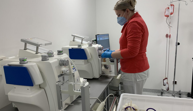Brněnská nemocnice má nové transfuzní oddělení. Ušetří miliony korun