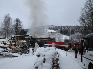 V Neratově v Orlických horách zničil požár stodolu. Škoda se vyšplhala dva miliony korun