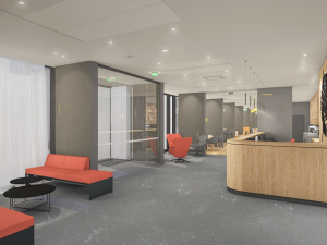 Nový hotel u Aldisu v Hradci Králové přivítá první hosty už letos v dubnu