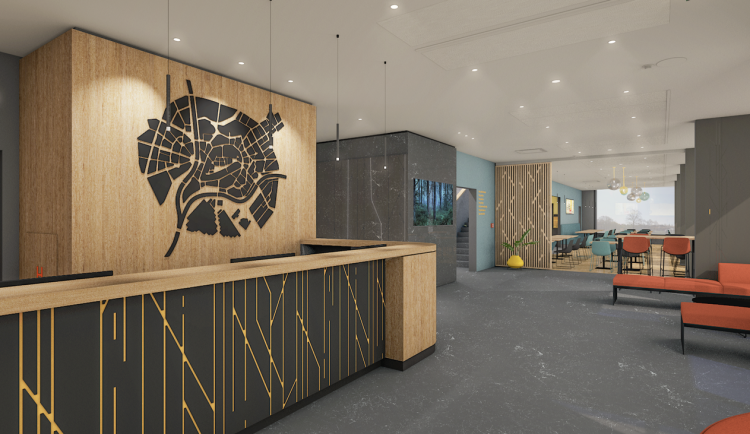 Nový hotel u Aldisu v Hradci Králové přivítá první hosty už letos v dubnu