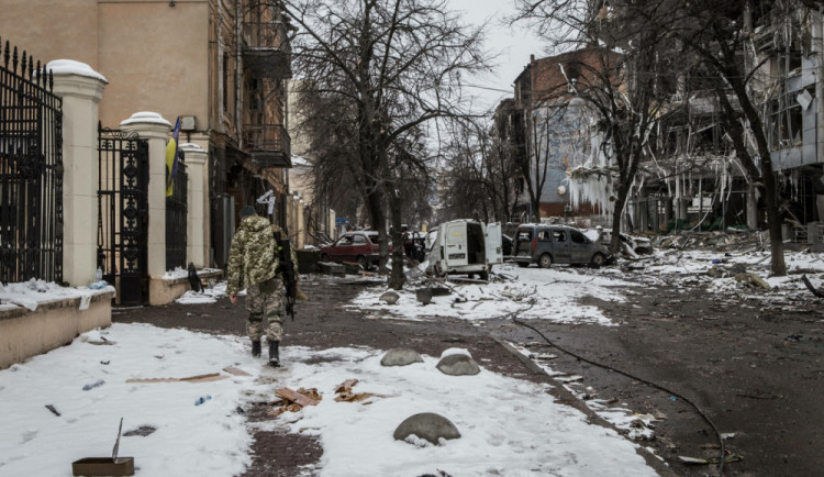 Škody způsobené ve městě Charkov po ruských útocích | foto: ČTK/ABACA/AA/ABACA