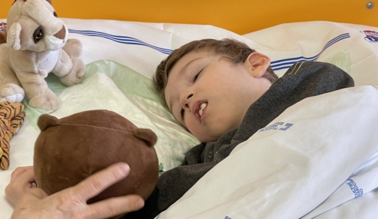 Rodina s postiženým Nikytou uprchla před válkou. Léčbu pro chlapce hledají lékaři v Brně