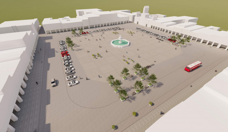 Tisíce aut chtějí politici vyhnat z centra Budějc v létě. Na náměstí bude relaxační zóna