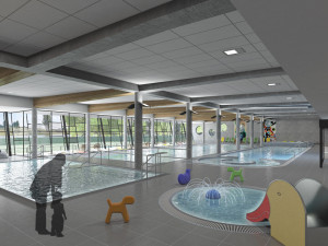 Stavba bazénu ve Vrchlabí je za polovinou. Měl by otevřít na konci roku