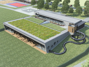 Stavba bazénu ve Vrchlabí je za polovinou. Měl by otevřít na konci roku