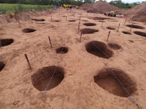 Archelogický průzkum na obchvatu Jaroměře