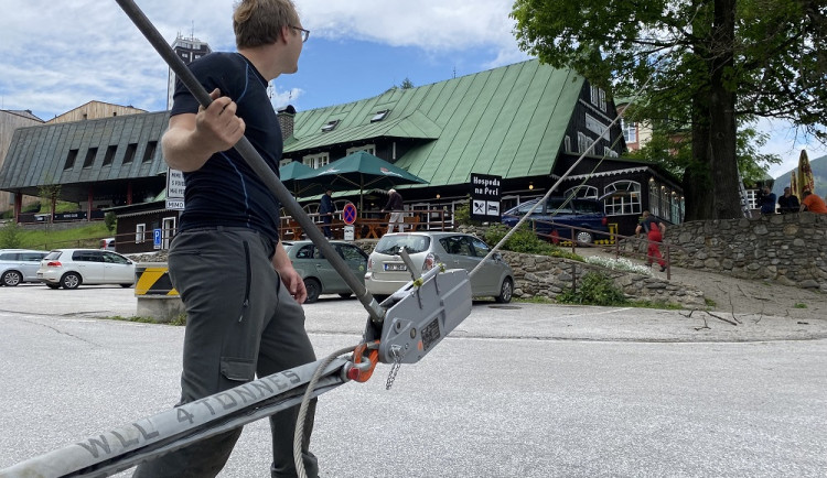 Tažná zkouška na starém dubu