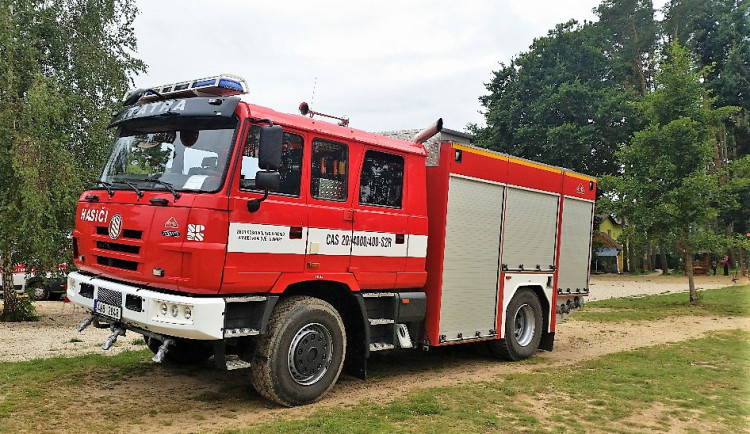 Hasiči na Stříbrném rybníku