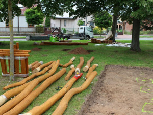 Ve Dvoře Králové se dětem otevře nové hřiště. Součástí bude i malé lanové centrum