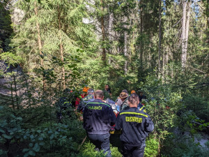 Zásah záchranářů a hasičů v Adršpašských skalách