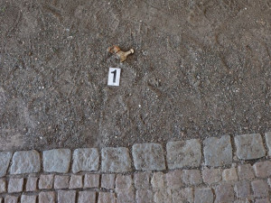 Dynamo, kterým muž vytvořil obrazec na Tyršově mostě