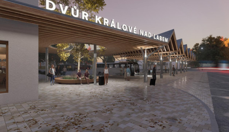 OBRAZEM: Jak bude vypadat nové autobusové nádraží ve Dvoře Králové nad Labem?