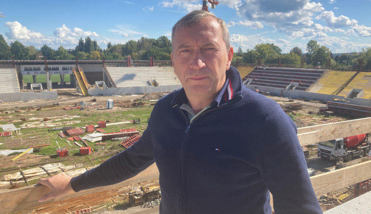 Hradec bude mít druhý nejlepší stadion, věří Richard Jukl