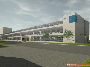 OBRAZEM: Jak bude vypadat nový parkovací dům Rožberk v Hradci Králové