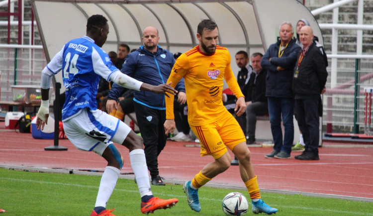 Jihočeské derby rozhodla branka v závěru. Musiol se trefil třikrát a vede tabulku střelců