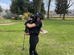 Atletka Lada Vondrová se svým pejskem