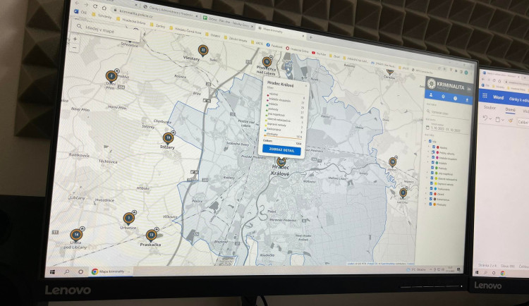 Ministerstvo spustilo mapu kriminality. V Hradci Králové se řeší především přestupky a krádeže