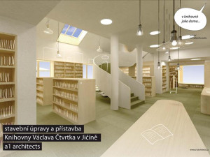 Knihovna Václava Čtvrtka se změní k nepoznání, Jičín dostal dotaci