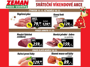 Zlatá neděle v českém řeznictví ZEMAN maso-uzeniny
