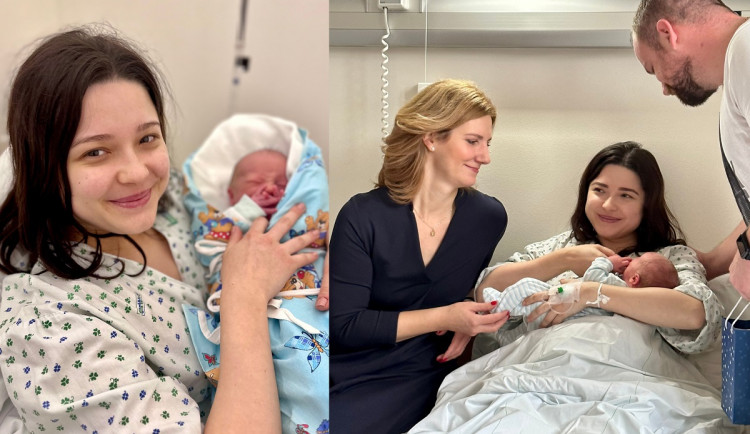 Prvním narozeným Brňákem roku 2023 je malý Vladimír