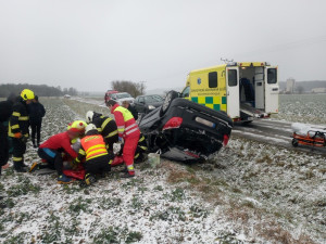 Dopravní nehoda u obce Třesovice