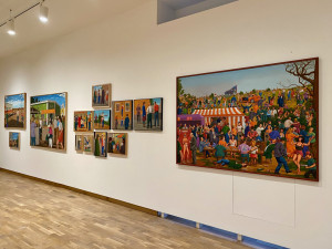 Nakreslil sedmimetrové poutače pro hradecké Kino Jas. Dnes má výstavu v galerii