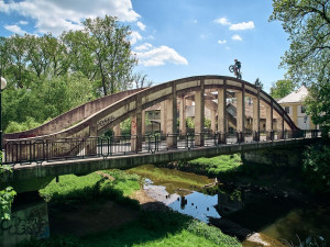 Martin Matějíček při moto trialu