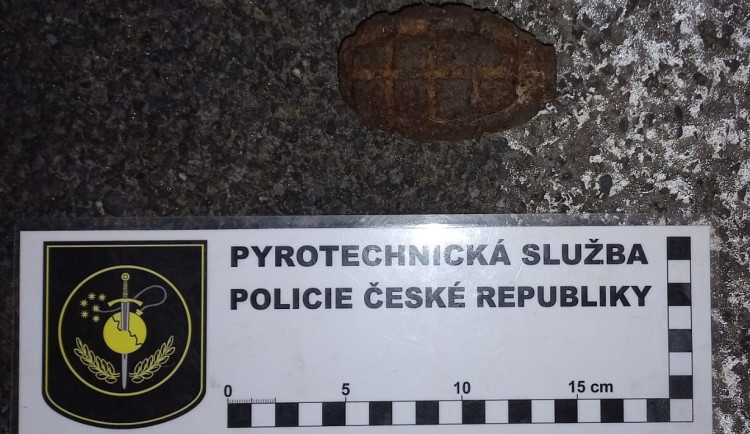 Pejskař u Hořic našel v lese granát. Na místo museli pyrotechnici