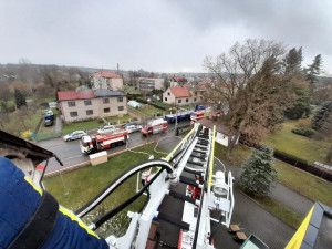 V Borohrádku na Rychnovsku hořela půda městského úřadu