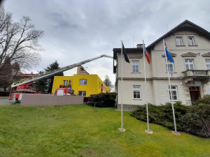 V Borohrádku na Rychnovsku hořela půda městského úřadu