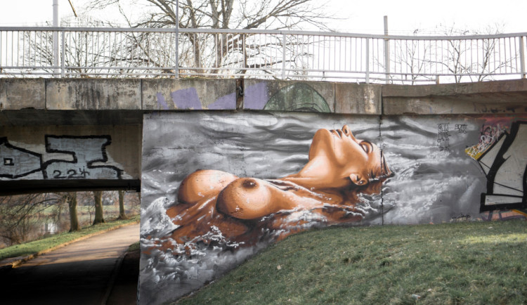POLITICKÁ KORIDA: Zastupitelé se vyjadřují k malbě nahé ženy na mostu v Hradci Králové