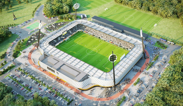 Nová fotbalová aréna v Hradci Králové se pravděpodobně nestihne dostavět v termínu