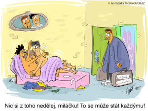 ORAŽENÉ OBRÁZKY: Květnová dávka vtipů od kreslíře Jana Tatarky