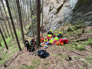Dvojice horolezců se zřítila v Adršpašsko-teplických skalách