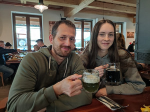 Vladimír Bureš s dcerou