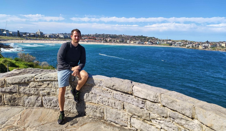 Vladimír Bureš  u oceánu