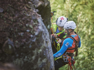 Cvičení záchranářů, hasičů a Horské služby
