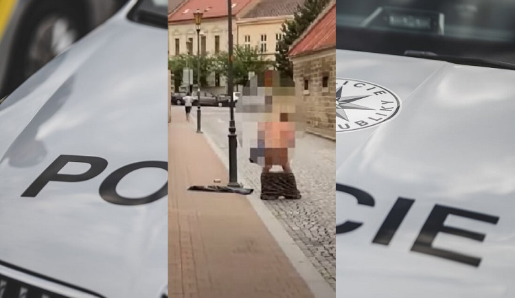 VIDEO: Nejdříve se procházel nahý centrem Jičína, poté usedl opilý za volant